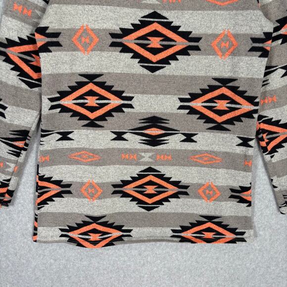 Living Doll Sweater Womens‎ XL Tan Gray Aztec Southwestern Tribal Tunic Thin - Picture 3 of 9